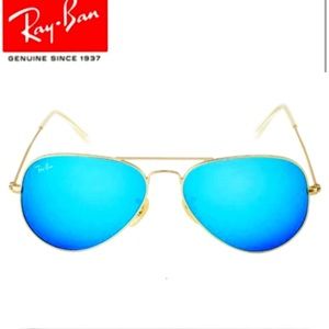Rayban Aviator Blue-Mirrored Flash Lenses